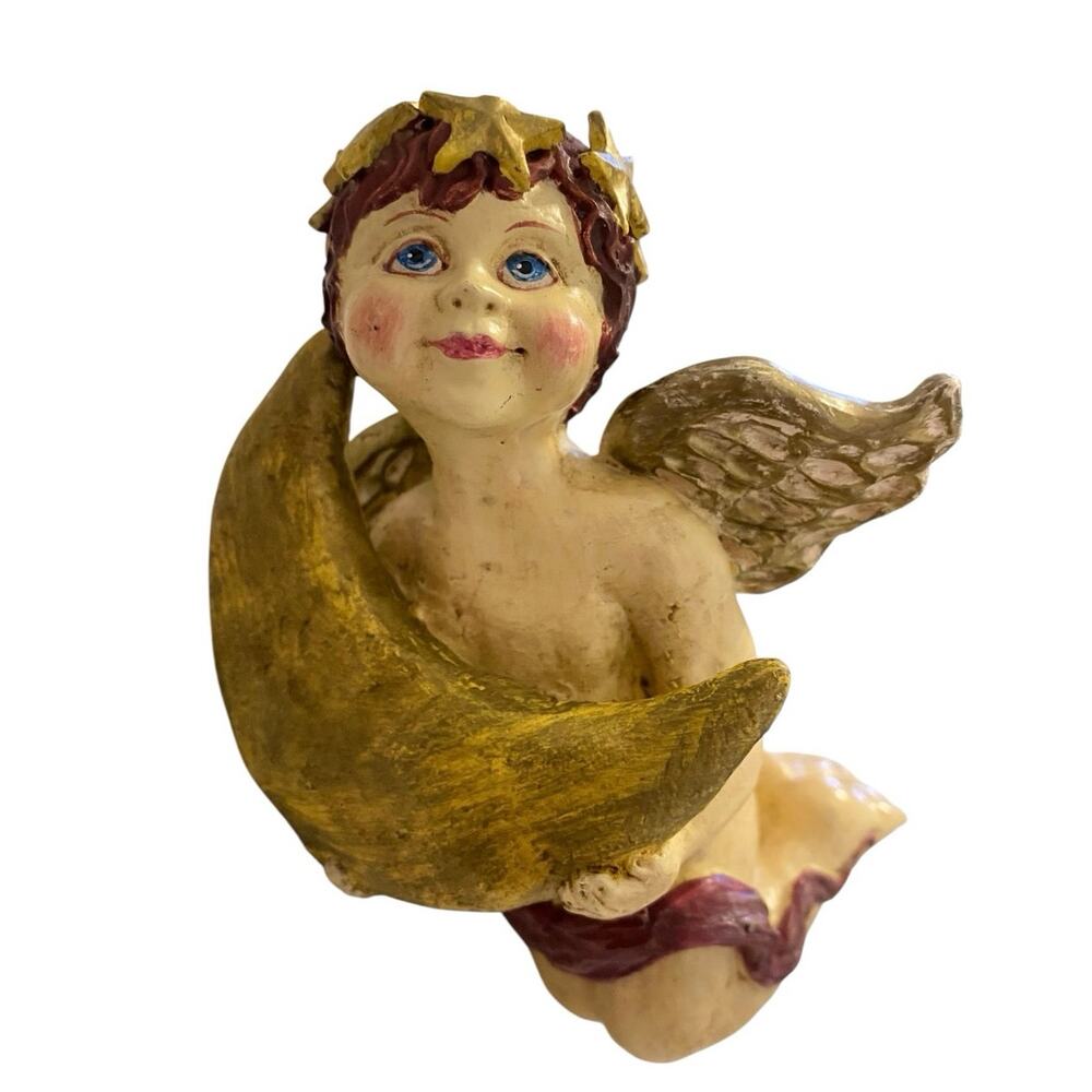Vintage Christmas Kurt Adler3.5" Tall Angel Cherub Table Top and Mantle Decor